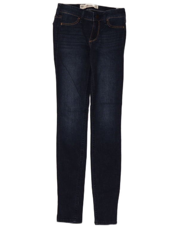 Damskie jeansy Jeggings Hollister W23 L29 Granatowe, bawełniane