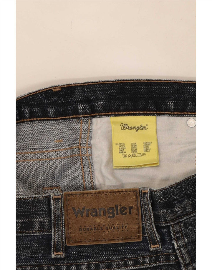 Blugi pentru bărbați Bootcut Wrangler W31 L32 bumbac bleumarin