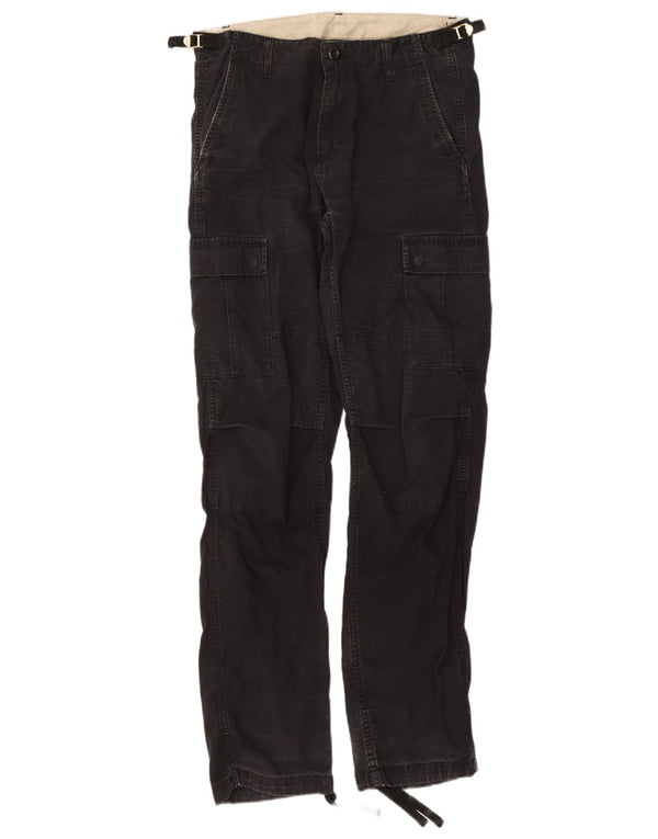 Calça Carhartt Masculina Straight Cargo W30 L32 Algodão Preto