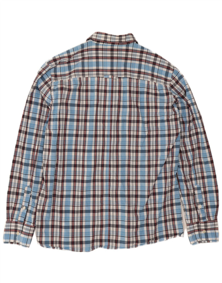 Lee Mens Shirt 2XL Blue Check Cotton
