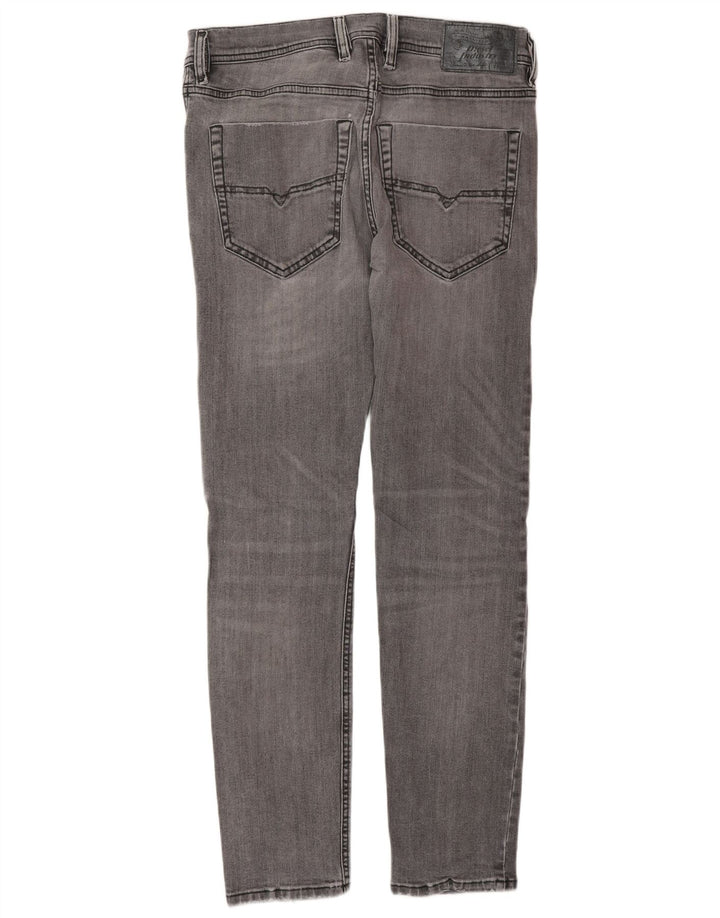 DIESEL Mens Skinny Jeans W29 L30 Grey Cotton