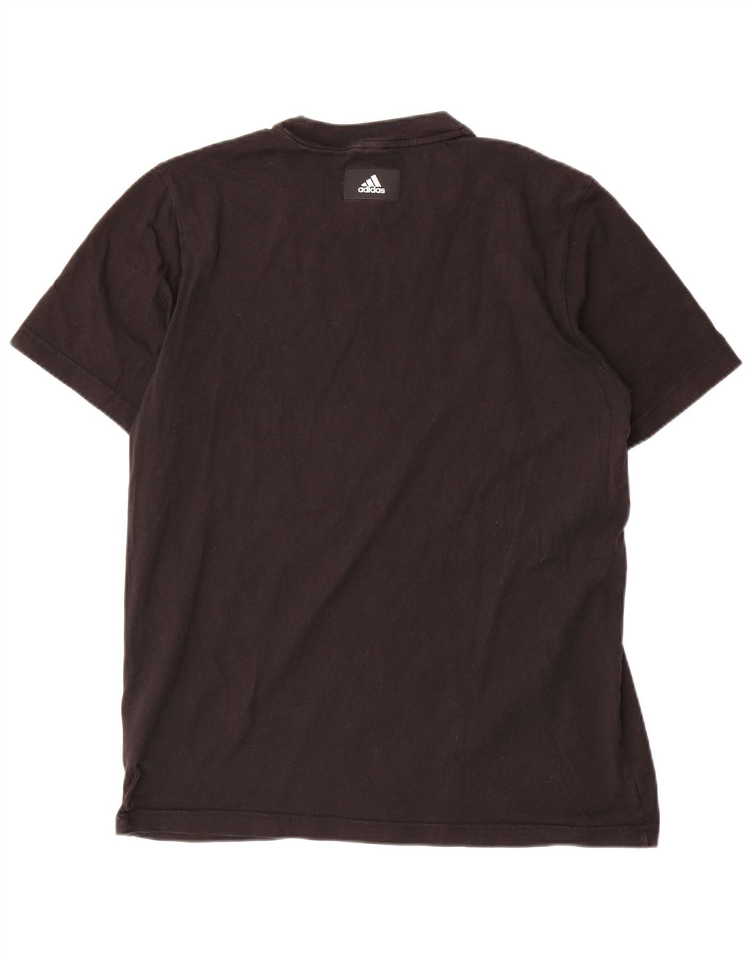 Adidas Mens Graphic T-Shirt Top Medium Black Cotton
