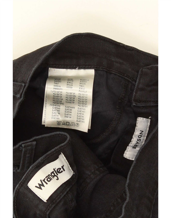 Wrangler Womens Bryson Slim Jeans W29 L32 Black Cotton