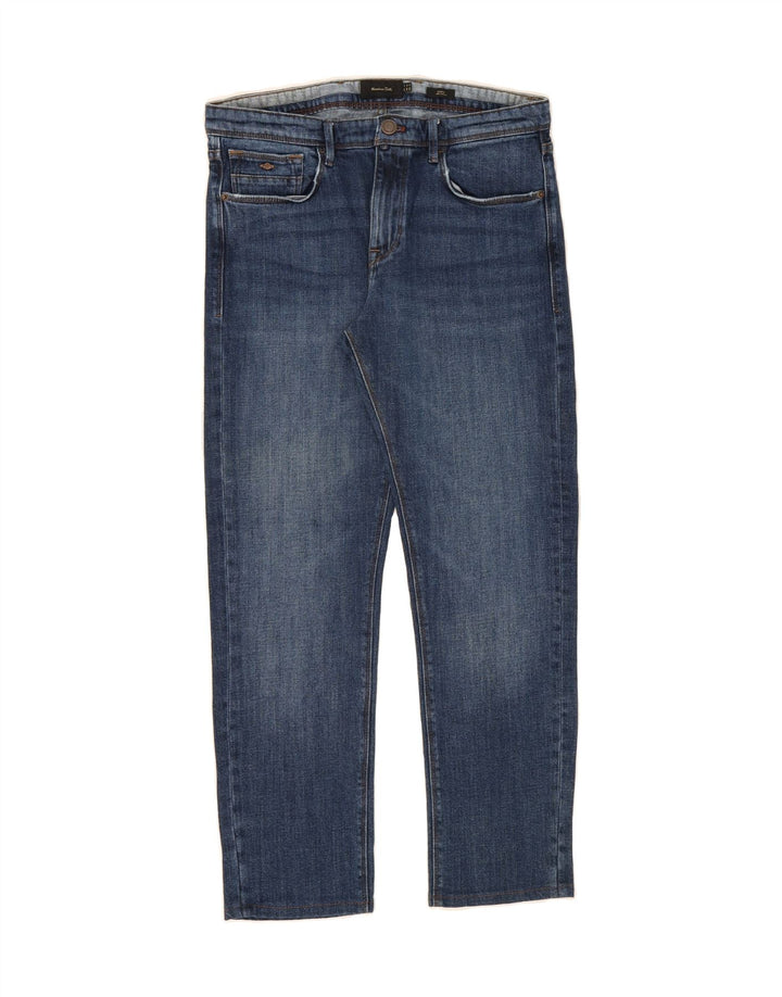 MASSIMO DUTTI Mens Slim Jeans EU 42 Large W32 L27 Blue Cotton Vintage Massimo Dutti and Second-Hand Massimo Dutti from Messina Hembry 