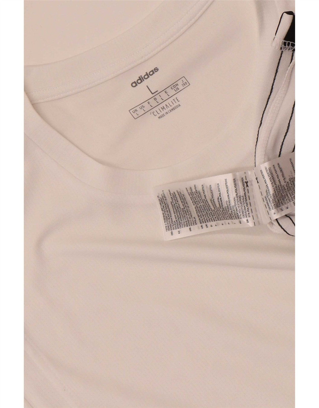 Adidas Mens Climalite Vest Top Large White Polyester