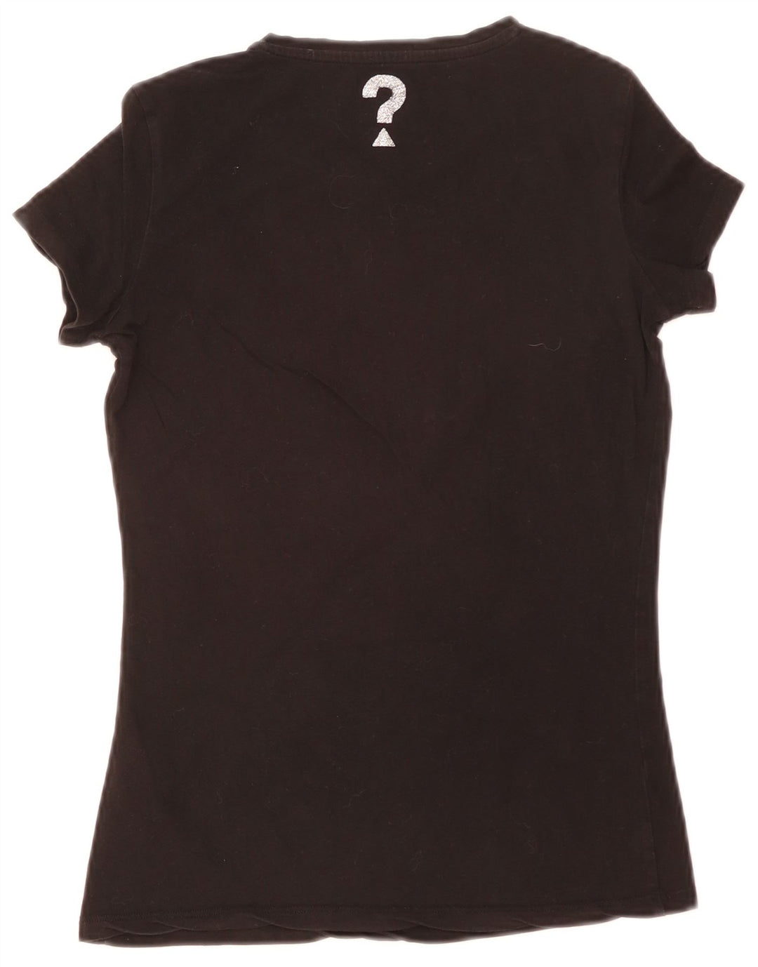 Guess Womens Graphic T-Shirt Top UK 8 Small Black