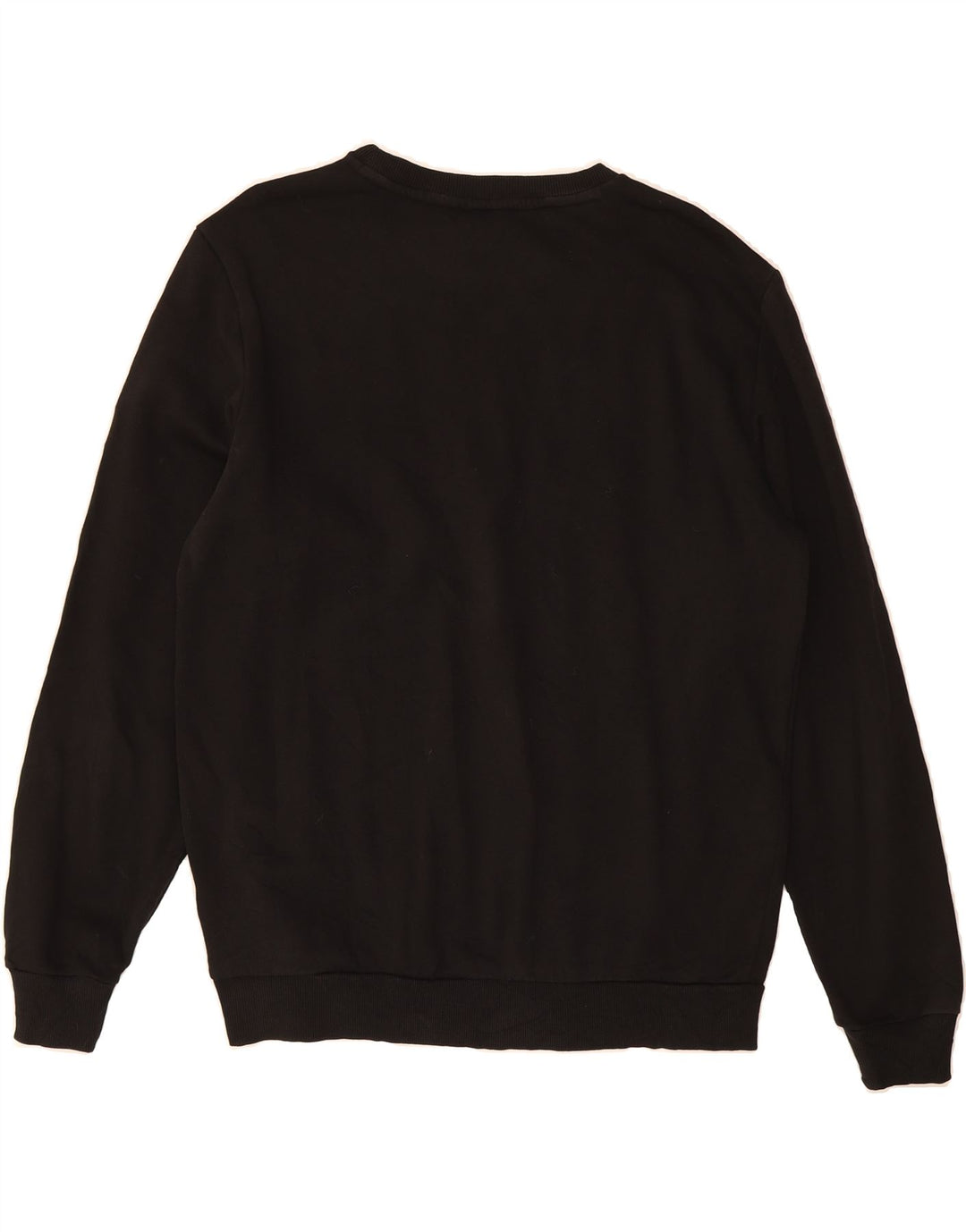 PUMA Mens Graphic Sweatshirt Jumper Medium Black Cotton Vintage Puma and Second-Hand Puma from Messina Hembry 