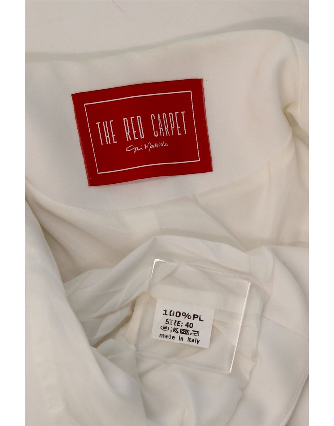 GAI MATTIOLO Womens Short Sleeve Bolero Jacket IT 40 Small White Polyester Vintage Gai Mattiolo and Second-Hand Gai Mattiolo from Messina Hembry 