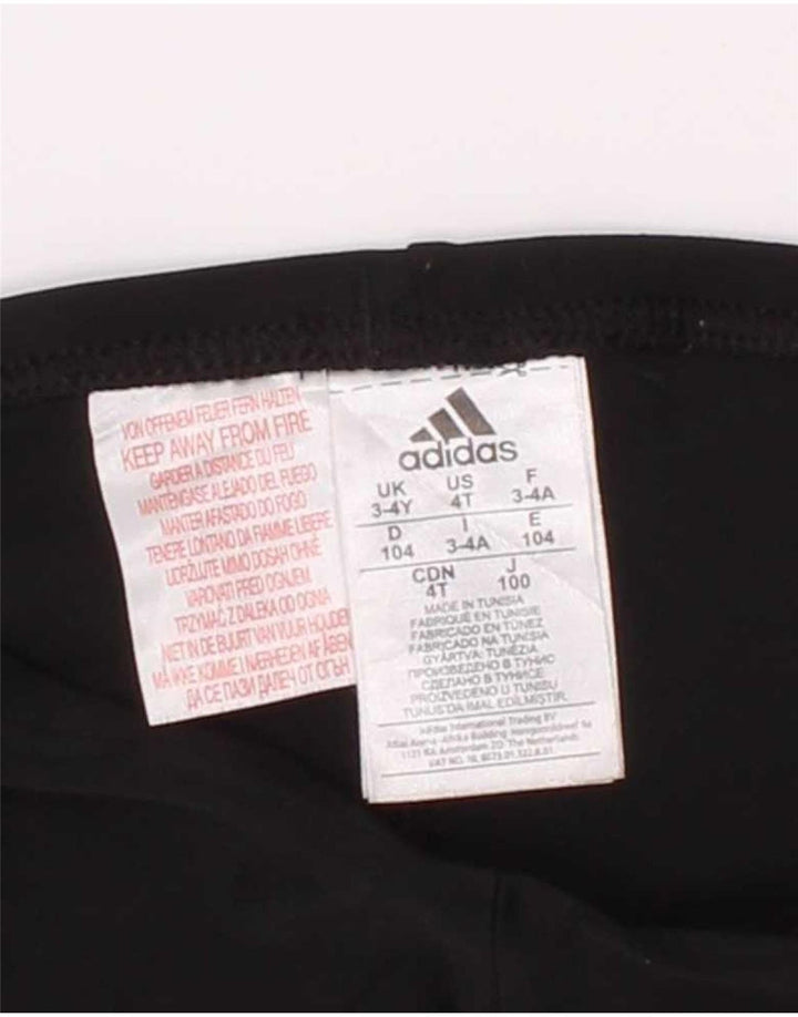 Adidas Boys Sport Shorts 3-4 Years Black Polyester