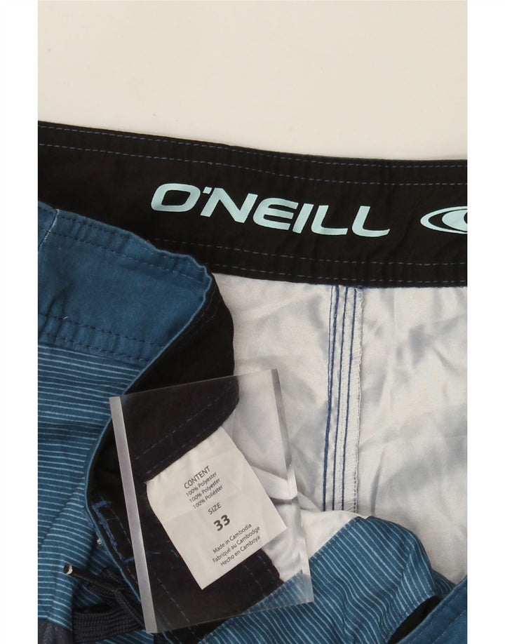 O'Neill Mens Swimming Shorts Medium  Blue Colourblock Polyester