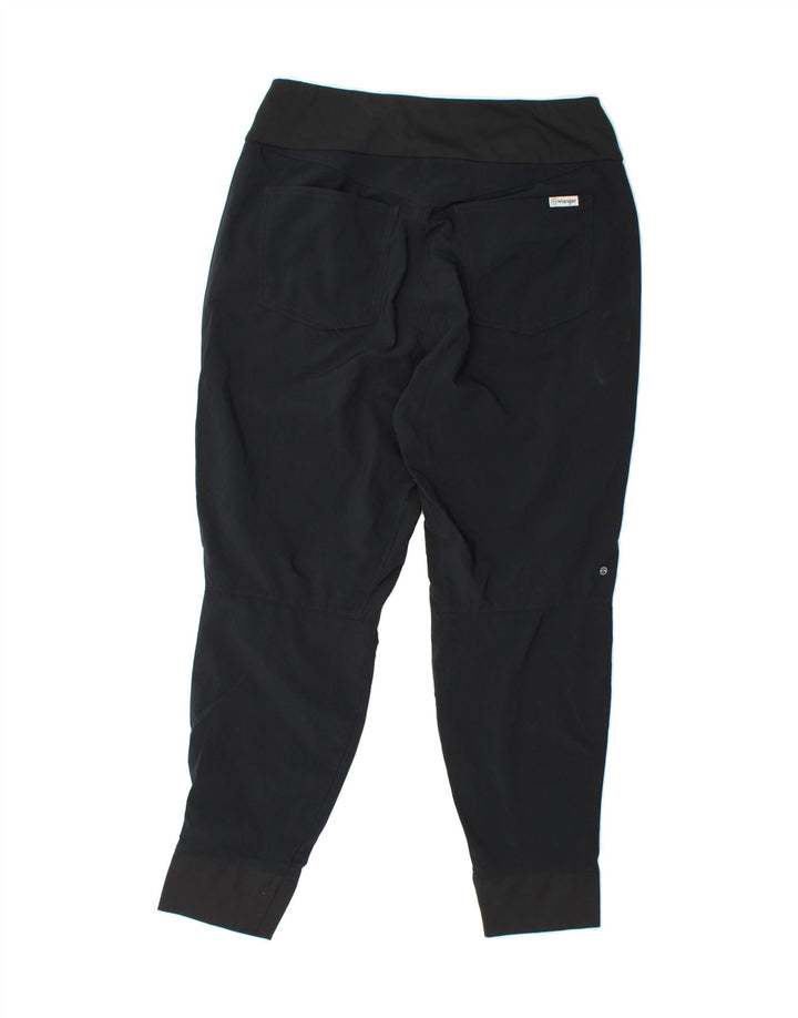WRANGLER Womens Tracksuit Trousers Joggers UK 14 Medium  Black Polyester Vintage Wrangler and Second-Hand Wrangler from Messina Hembry 