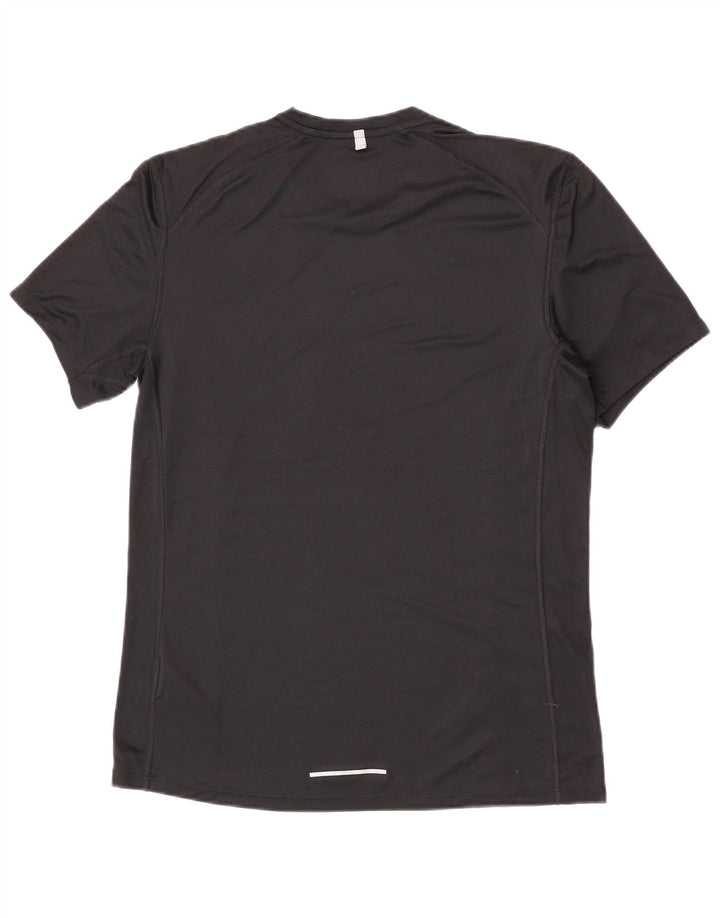 NIKE Dri Fit T-shirt top mellem sort polyester til mænd