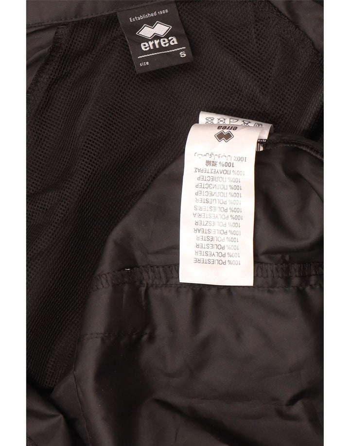 Errea Mens Graphic Rain Jacket UK 36 Small Black Polyester