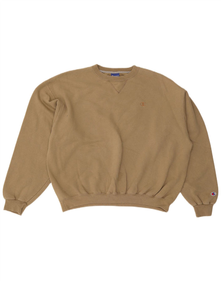 Champion Herren Sweatshirt Pullover XL Braun Baumwolle