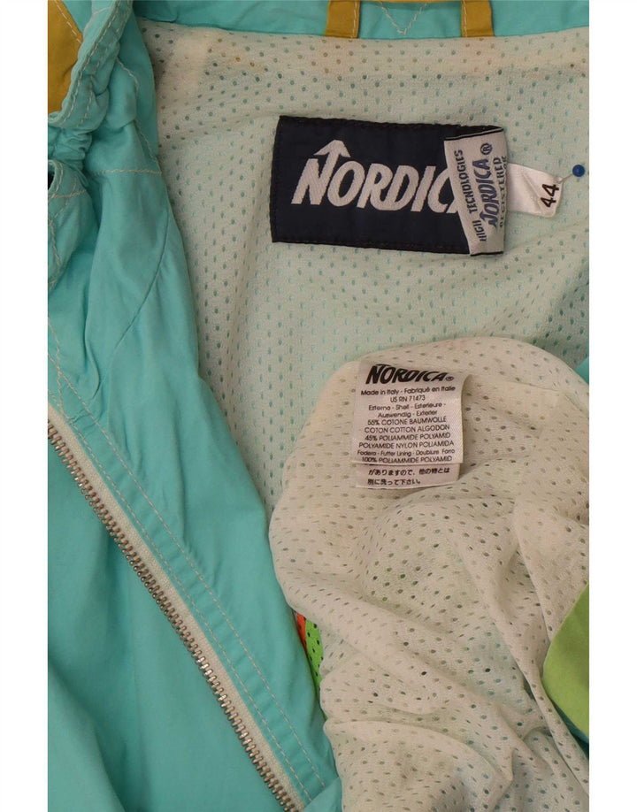 Chaqueta impermeable para mujer Nordica IT 44 Medium Algodón multicolor con bloques de color