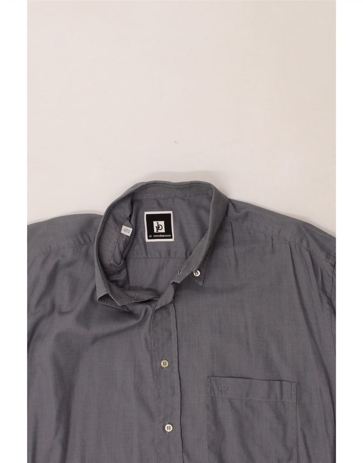 ROCCOBAROCCO Mens Shirt Size 16 1/2 42 Large Grey Cotton Vintage Roccobarocco and Second-Hand Roccobarocco from Messina Hembry 
