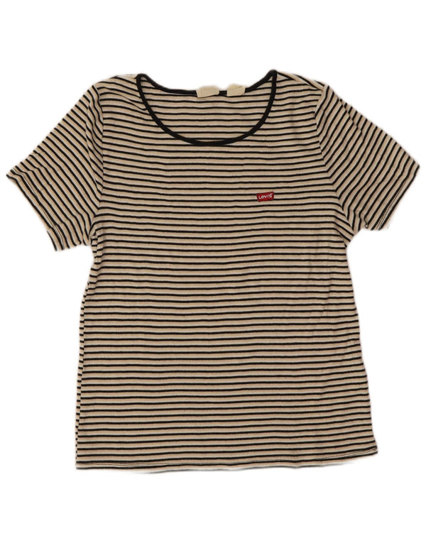 Γυναικείο T-Shirt Levi's Top UK 18 XL Πολύχρωμο ριγέ