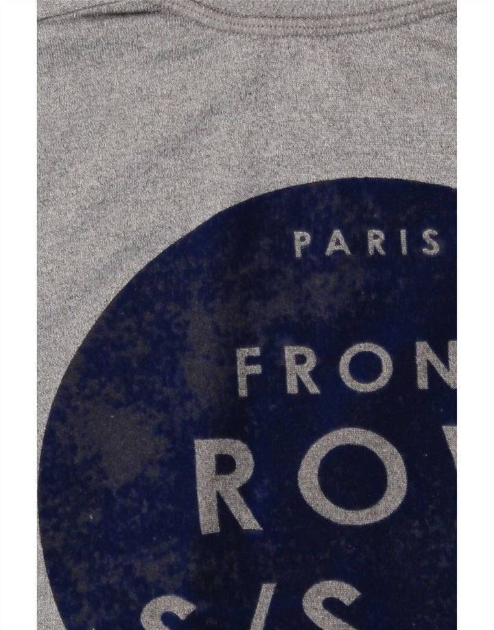 Zara Sweat-shirt surdimensionné graphique pour femme UK 10 Petit Gris