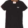 Superdry Herren T-Shirt Top Small aus schwarzer Baumwolle