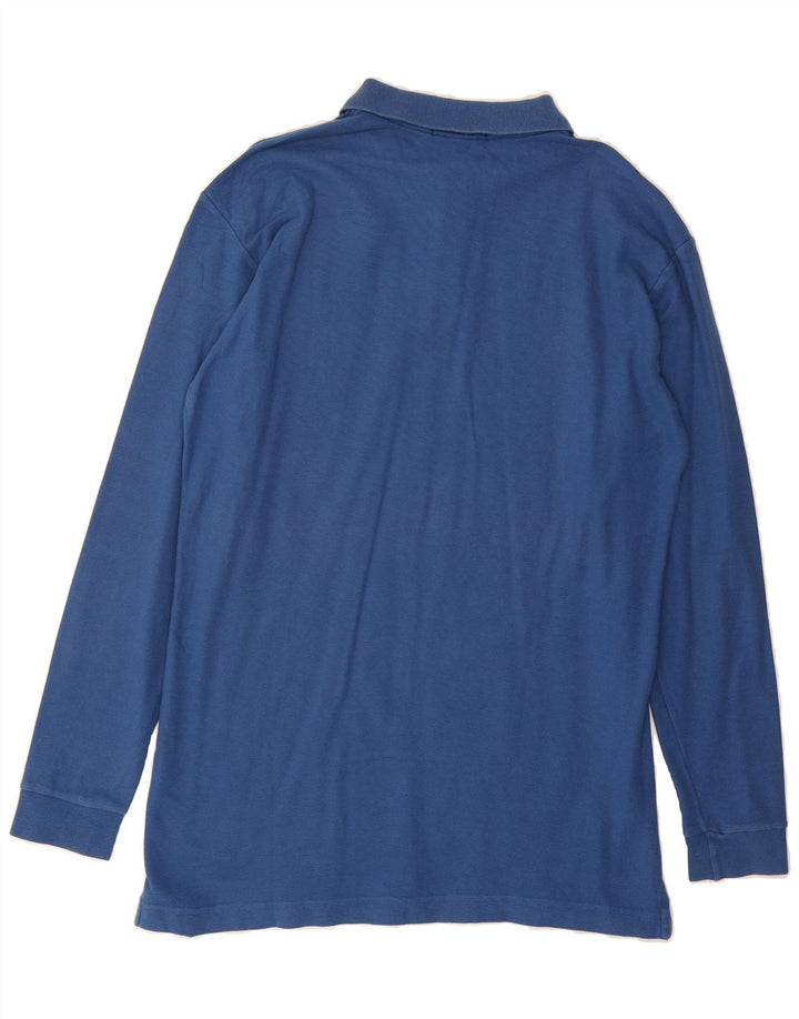 FILA Mens Long Sleeve Polo Shirt IT 54 XL Blue Vintage Fila and Second-Hand Fila from Messina Hembry 