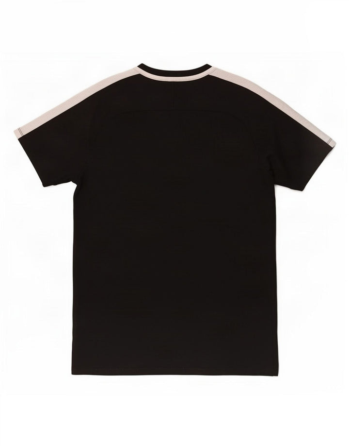 Nike Mens Dri Fit T-Shirt Top Medium Black Colourblock Polyester