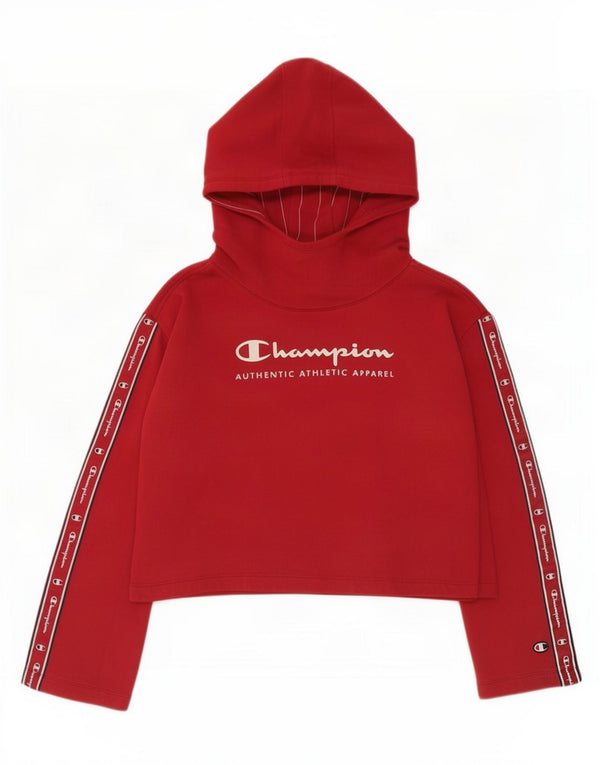 Felpa con grafica corta da donna Champion, taglia UK 14, colore rosso medio