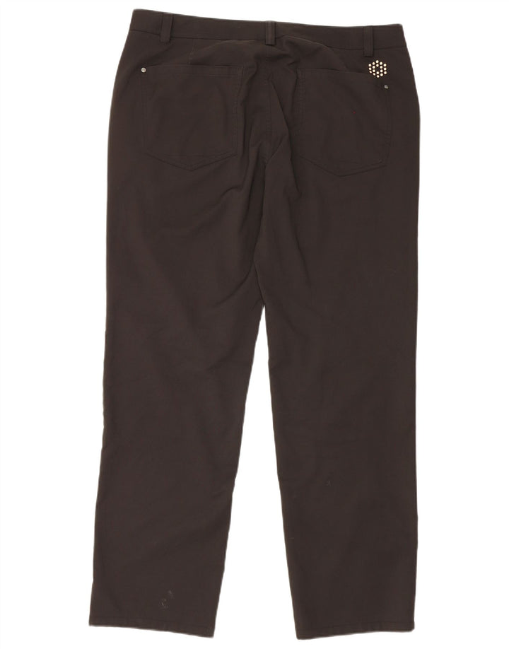 Puma Mens Straight Casual Trousers W36 L32 Black Polyester