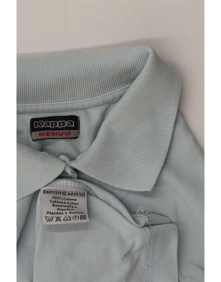 Kappa Dame Polo Shirt UK 12 Medium Blue Bomuld
