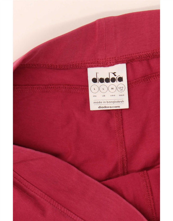 Diadora Dame Leggings UK 14 Large Red