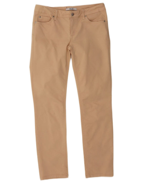 Pantaloni Casual Slim Donna Liu Jo W28 L28 Cotone Beige