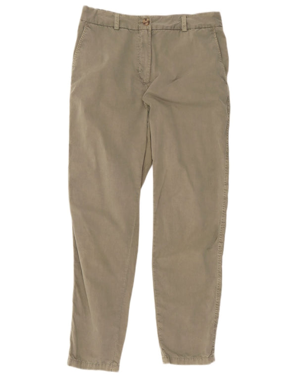 Marks & Spencer Damen Slim Chinohose UK 10 Small W30 L27 Khaki Baumwolle