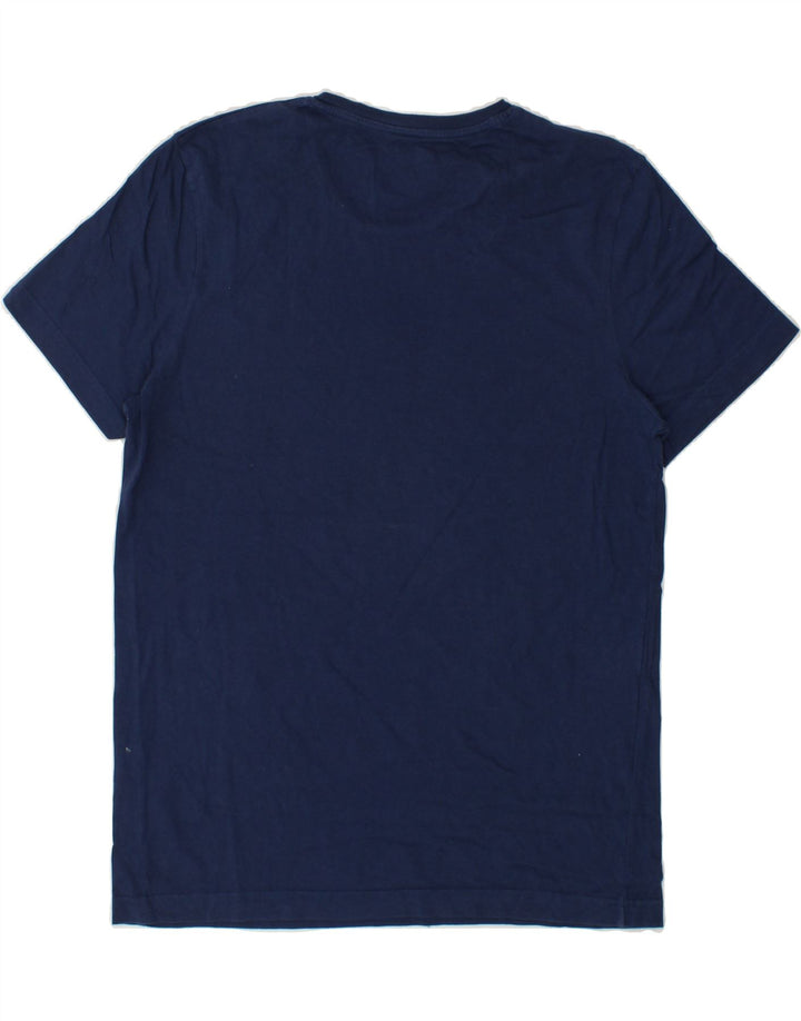 JULES Mens Graphic T-Shirt Top Large Navy Blue Cotton Vintage Jules and Second-Hand Jules from Messina Hembry 