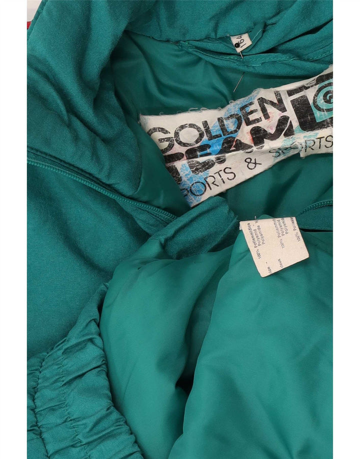 Golden Team Boys Graphic Ski Jacket 13-14 Years Green Colourblock Polyamide