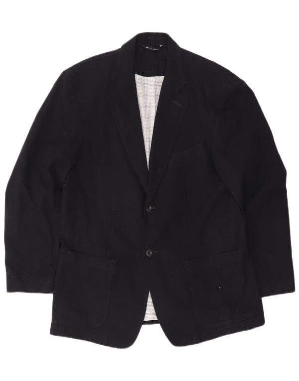 Marks & Spencer Mens 2 Button Blazer Jacket UK 38/40 Medium Navy Blue