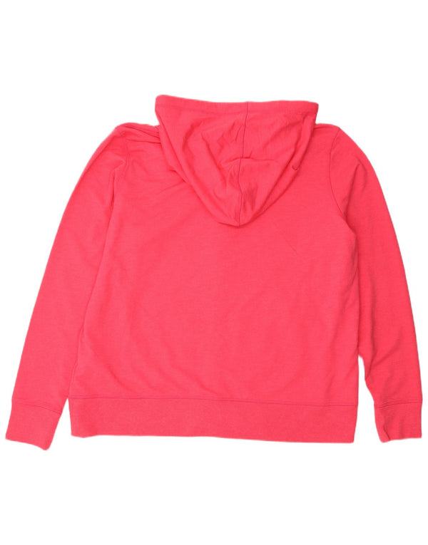 Marks & Spencer Pull à capuche zippé pour femme UK 22 3XL Coton rose