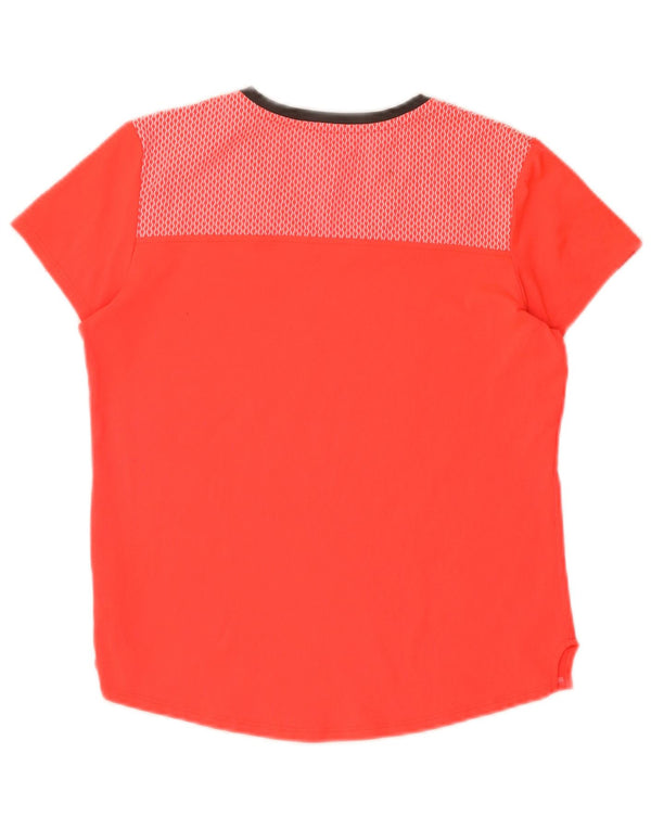 Under Armour Girls Heat Gear T-Shirt Top 13-14 År XL Rød Polyester