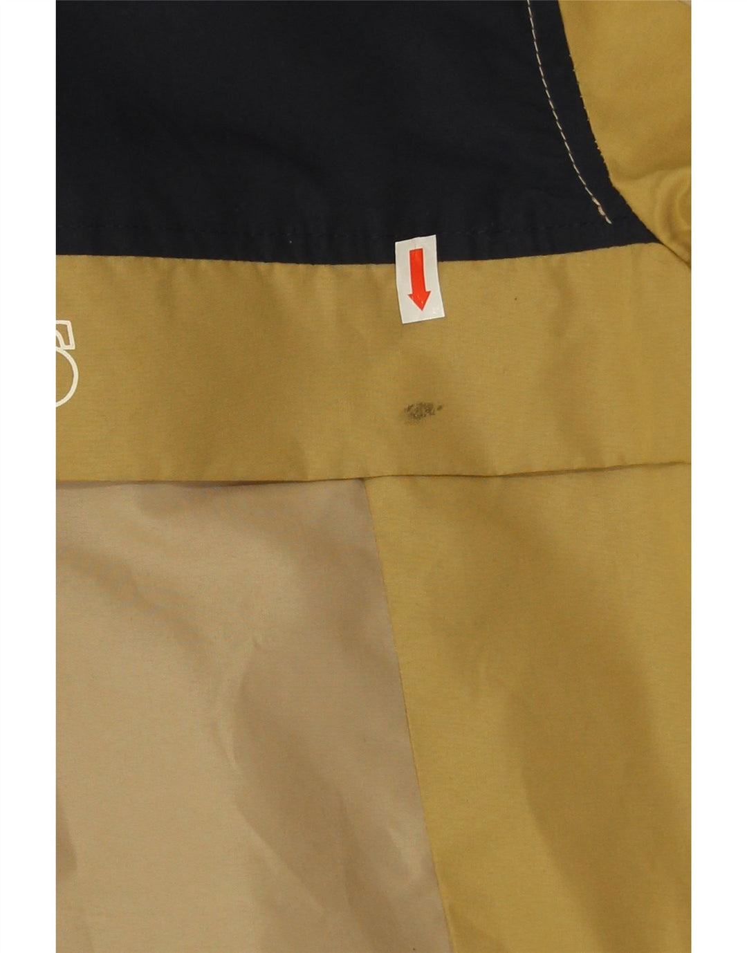 Jack & Jones Mens Graphic Windbreaker Jacket UK 36 Small Beige Colourblock