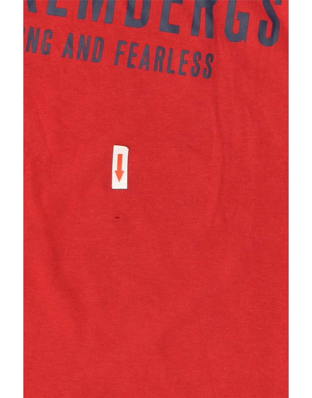 Bikkembergs Mens Graphic T-Shirt Top Large Red Cotton