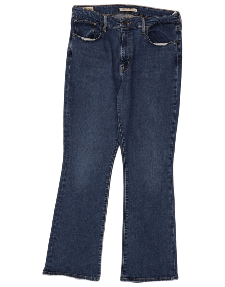 Levi's Womens 725 High Rise Bootcut Jeans W32 L30 Blue Lyocell