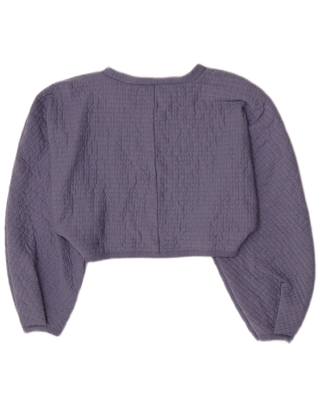 Zara Womens Crop Blouse Top UK 14 Large Purple