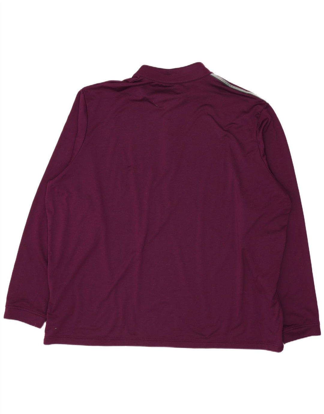 Adidas Uomo Zip Neck Pullover Tuta Top 2XL Viola Poliestere