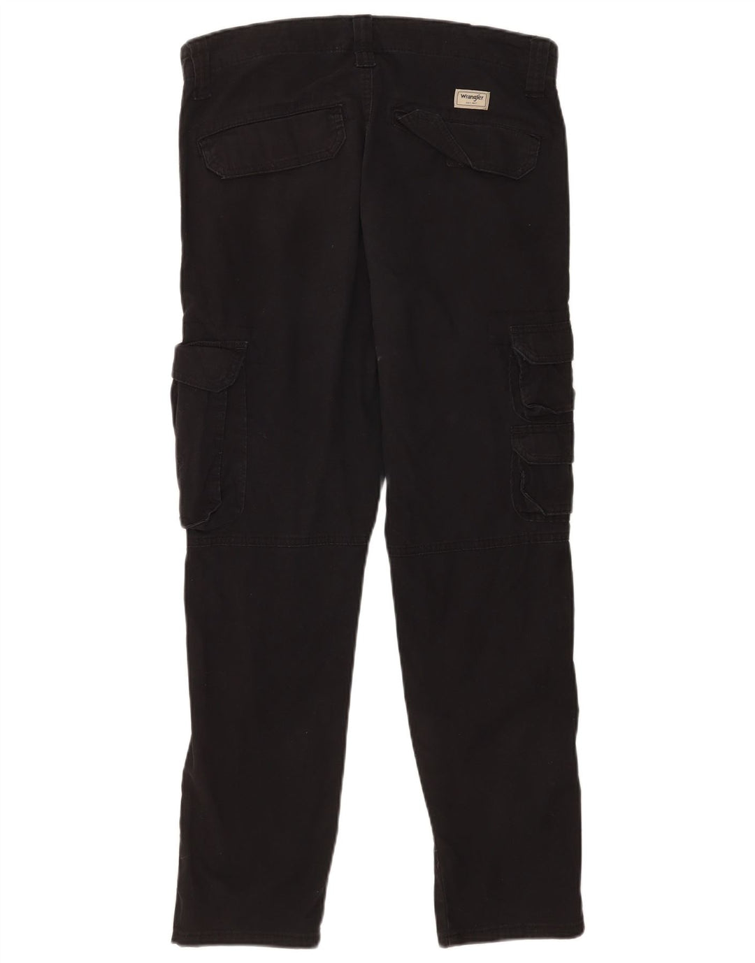 Wrangler Mens Regular Tapered Cargo Trousers W32 L30 Black Cotton