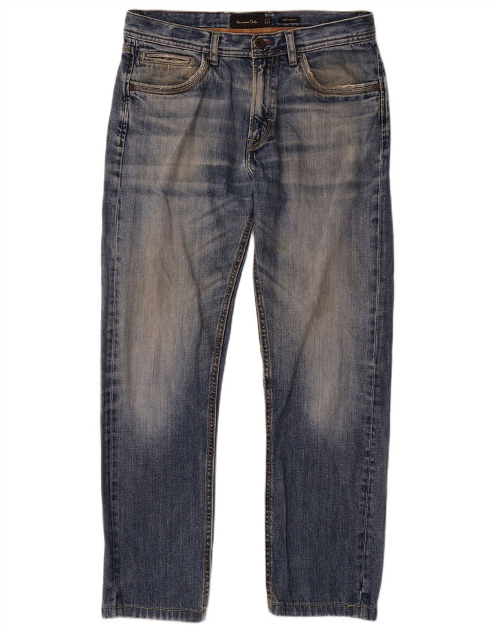 Massimo Dutti Herre Straight Jeans EU 40 Medium W31 L28 Blå