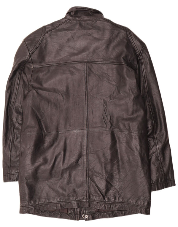 Abrigo de cuero para hombre UK 40 Large Black