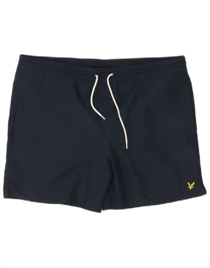 Pantaloncini da bagno da uomo LYLE & SCOTT medio poliestere blu navy