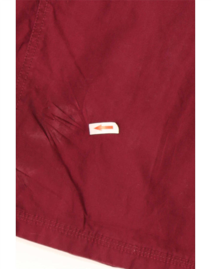 Tommy Hilfiger Ανδρικό Bomber Jacket UK 38 Medium Burgundy Cotton