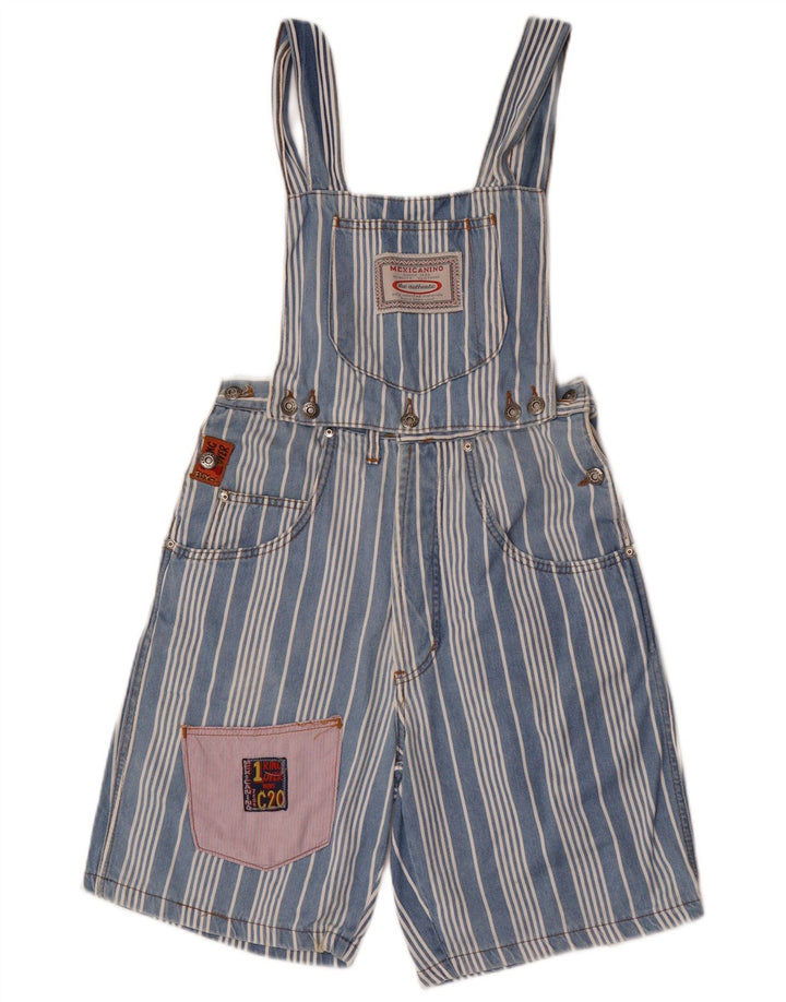Vintage damebukser shorts W28 Medium blå stribet