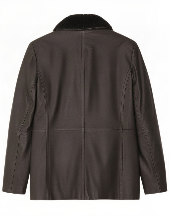 Wallis Dame Læderjakke UK 12 Medium Sort