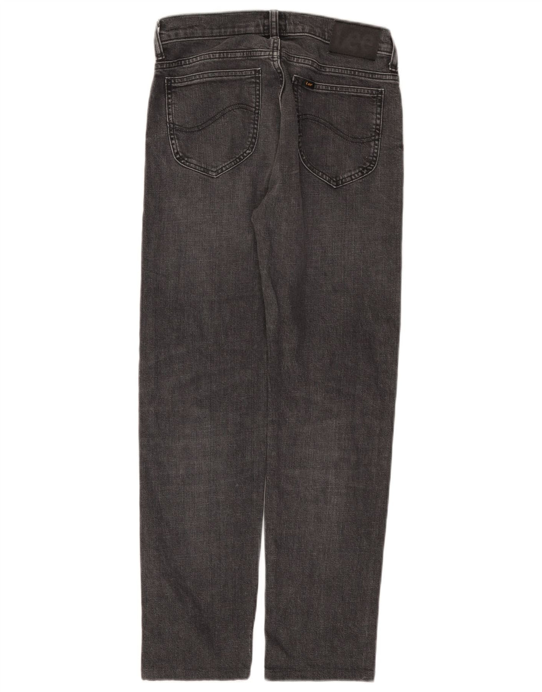 Lee Mens Rider Straight Jeans W28 L28 Grey Cotton