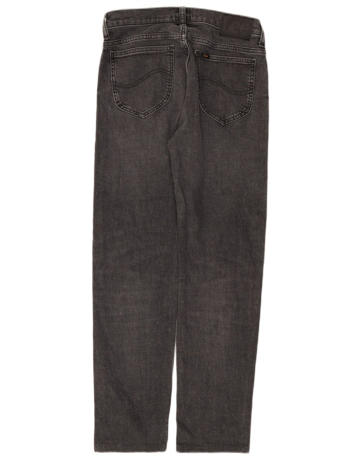 Lee Mens Rider Straight Jeans W28 L28 Grey Cotton